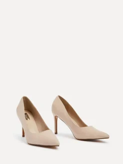 Linzi Cream Overjoyed Stiletto Pointed Court Heels