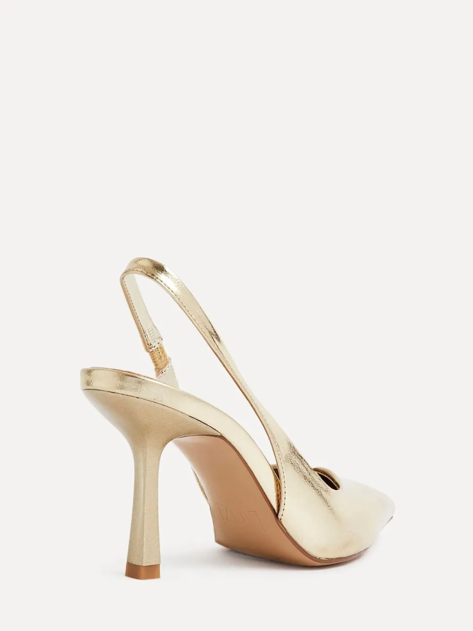 Linzi Gold Dash Slingback Court Heels
