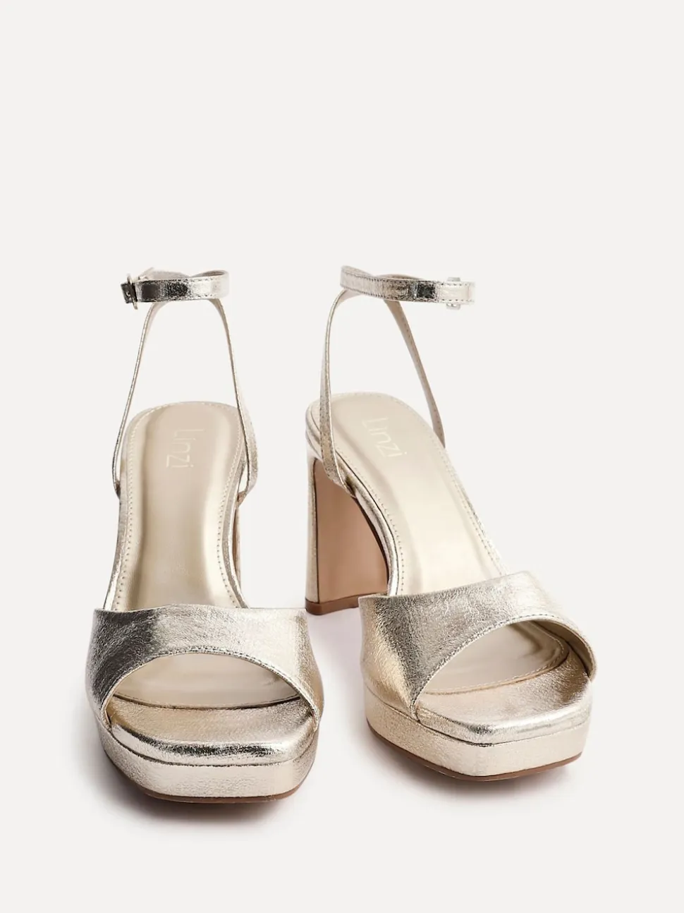 Linzi Gold Diva Platform Block Heels