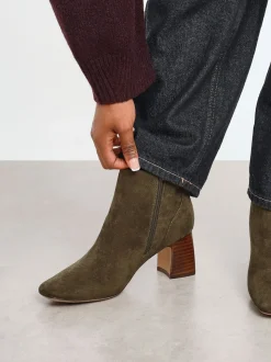 Linzi Green Cove Comfort Block Heeled Ankle Boot
