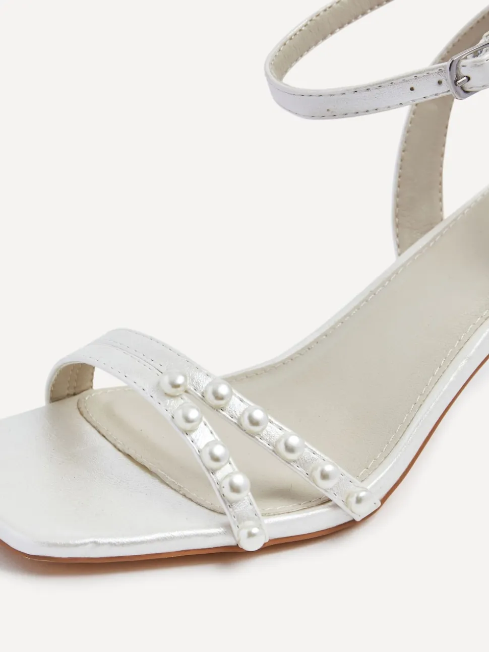 Linzi Ivory Bridal Adelaide Pearl Embellished Block Heels