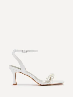 Linzi Ivory Bridal Adelaide Pearl Embellished Block Heels