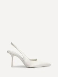 Linzi Ivory Matched Bridal Sling Back Court Heels