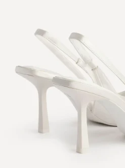 Linzi Ivory Matched Bridal Sling Back Court Heels