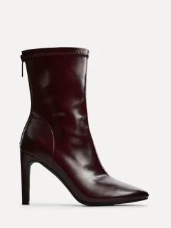 Linzi Red West Pointed Toe Ankle Boots With Stiletto Heel