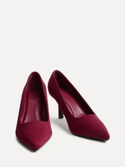 Linzi Red Wide Fit Aim Closed Court Stiletto Heels