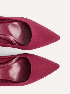 Linzi Red Wide Fit Aim Closed Court Stiletto Heels