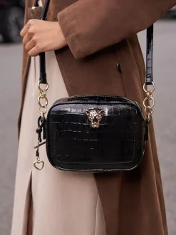 Lipsy Black Boxy Cross-Body Bag