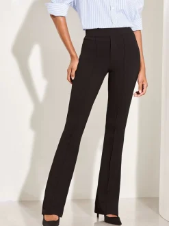 Lipsy Black High Waisted Contour Bootleg Flared Trousers