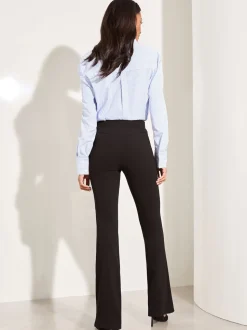 Lipsy Black High Waisted Contour Bootleg Flared Trousers