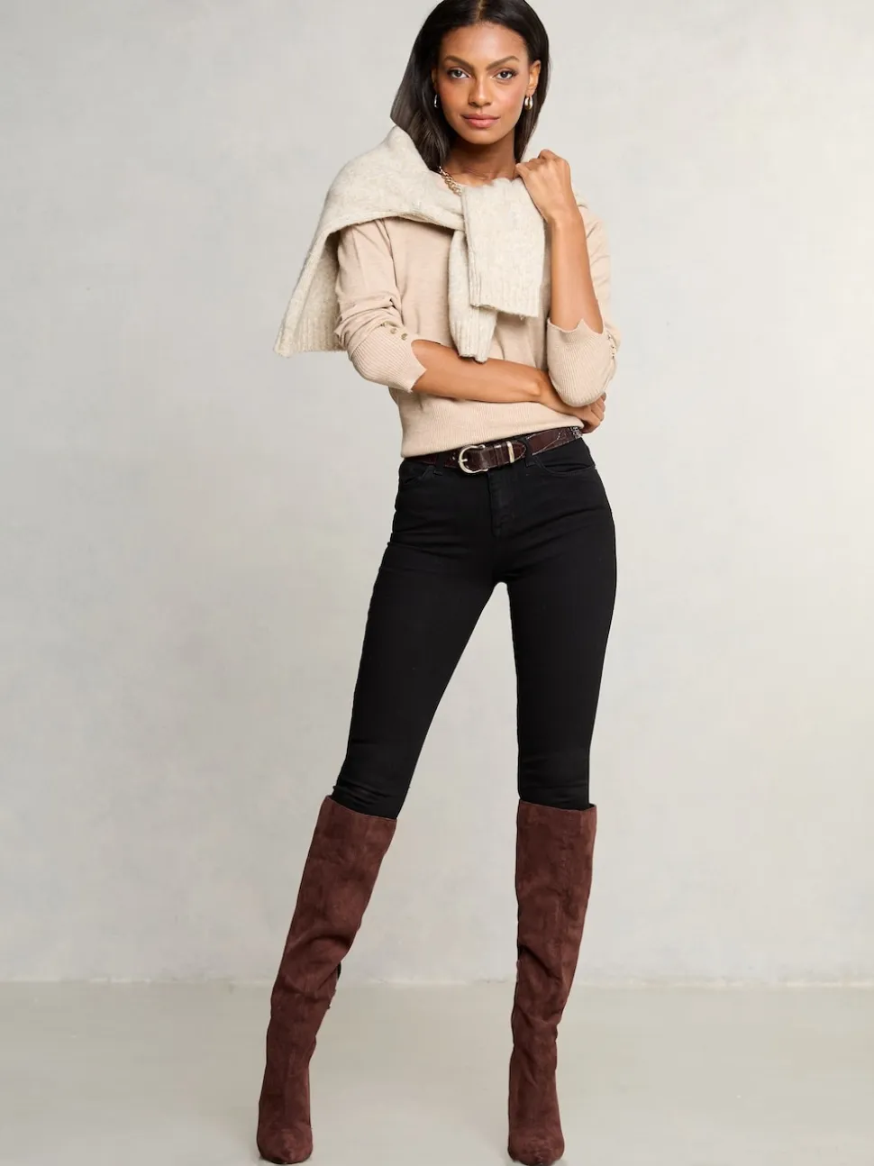 Lipsy Black Mid Rise Skinny Jeans