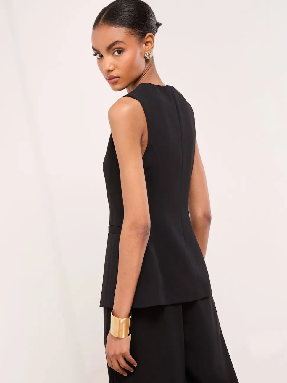 Lipsy Black Premium Tailored Waistcoat
