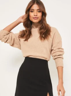 Lipsy Black Split Side Mini Skirt