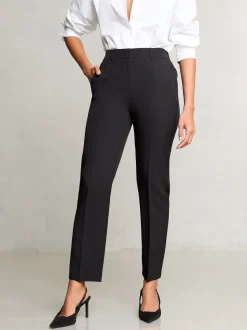 Lipsy Black Tailored Tapered Trousers