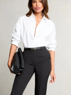 Lipsy Black Tailored Tapered Trousers
