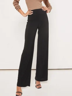 Lipsy Black Tall High Waist Wide Leg Trousers