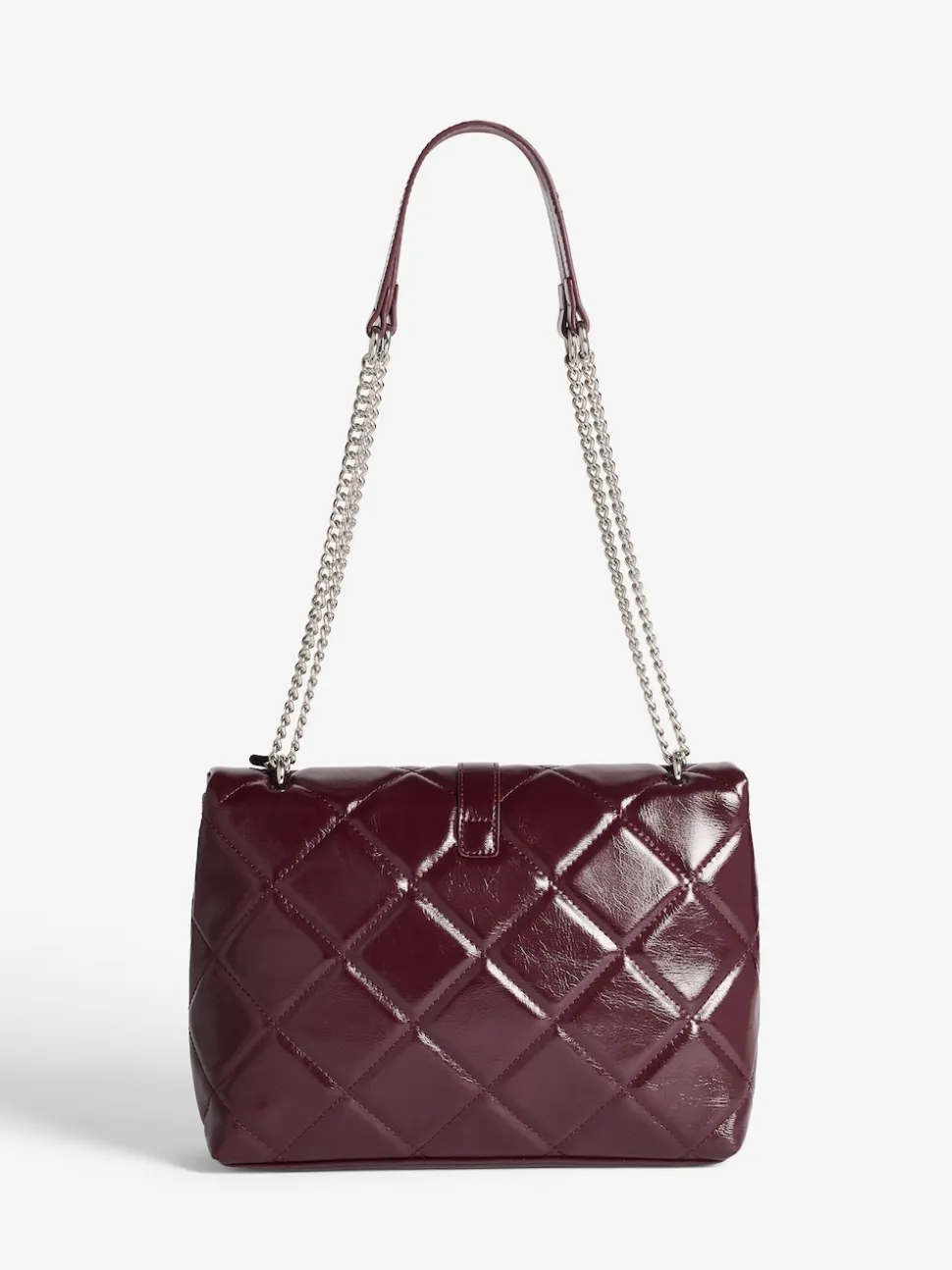 Lipsy Burgundy Red Quilted Chain Shoulder Bag