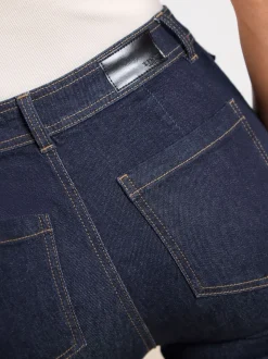 Lipsy Dark Blue Wash Glam Flare Leg Jeans