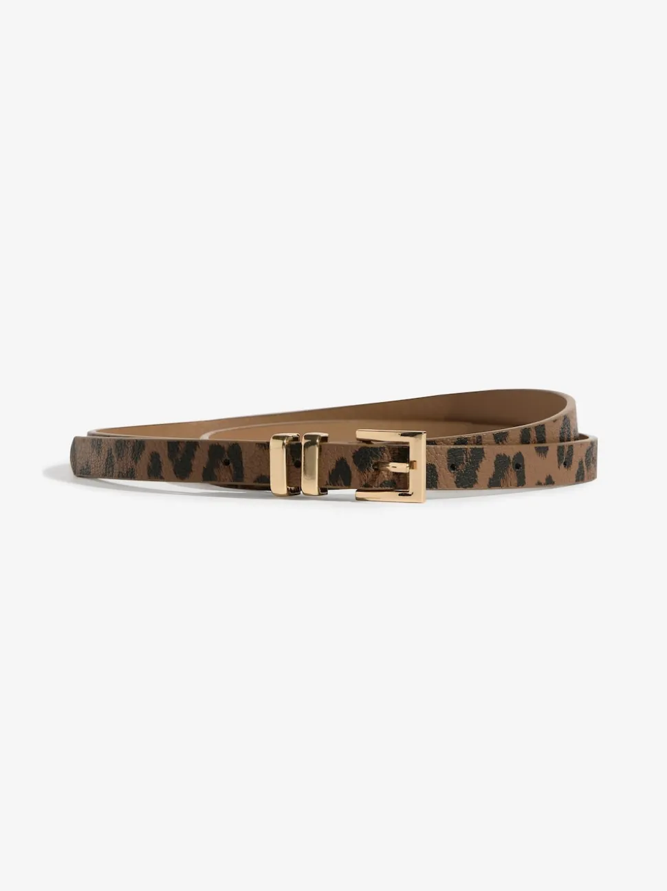 Lipsy Gold, Leopard & Black Skinny Belts 3 Pack