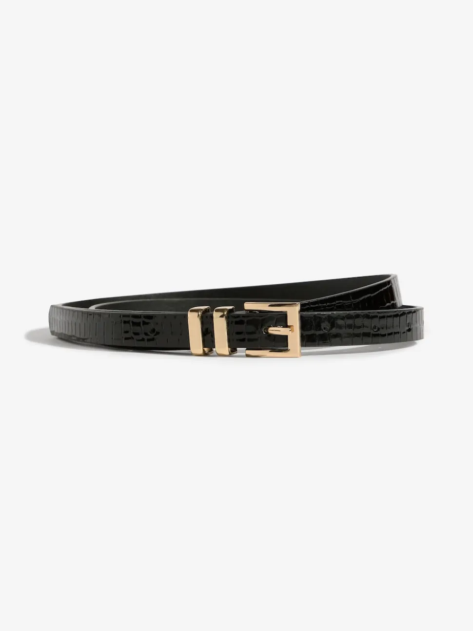 Lipsy Gold, Leopard & Black Skinny Belts 3 Pack