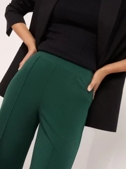 Lipsy Green High Waist Wide Leg Trousers