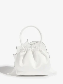 Lipsy Ivory Bridal Embellished Rose Top Handle Bag