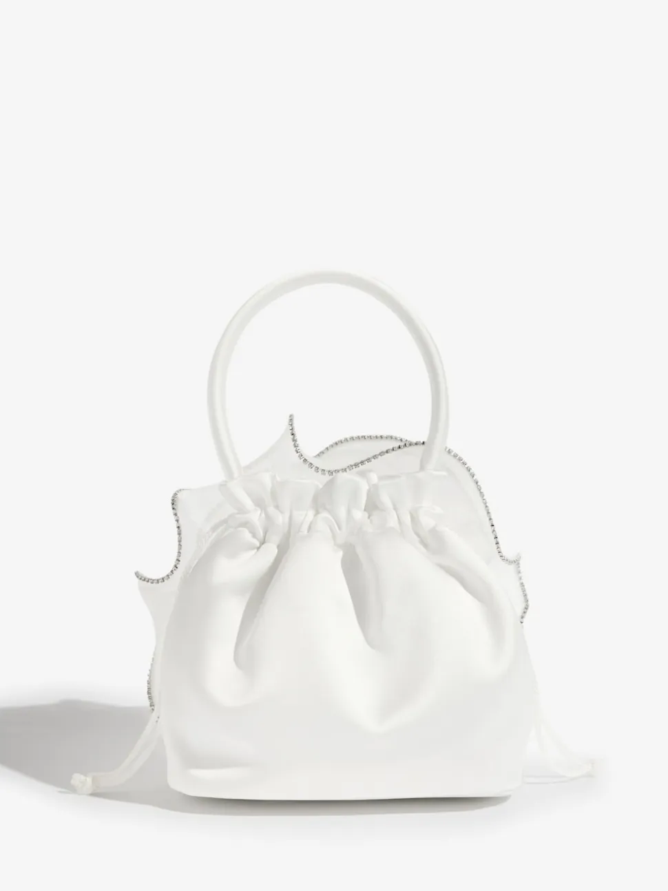 Lipsy Ivory Bridal Embellished Rose Top Handle Bag