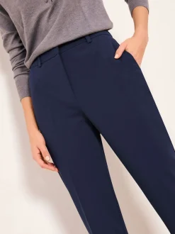 Lipsy Navy Blue Petite Tailored Tapered Trousers