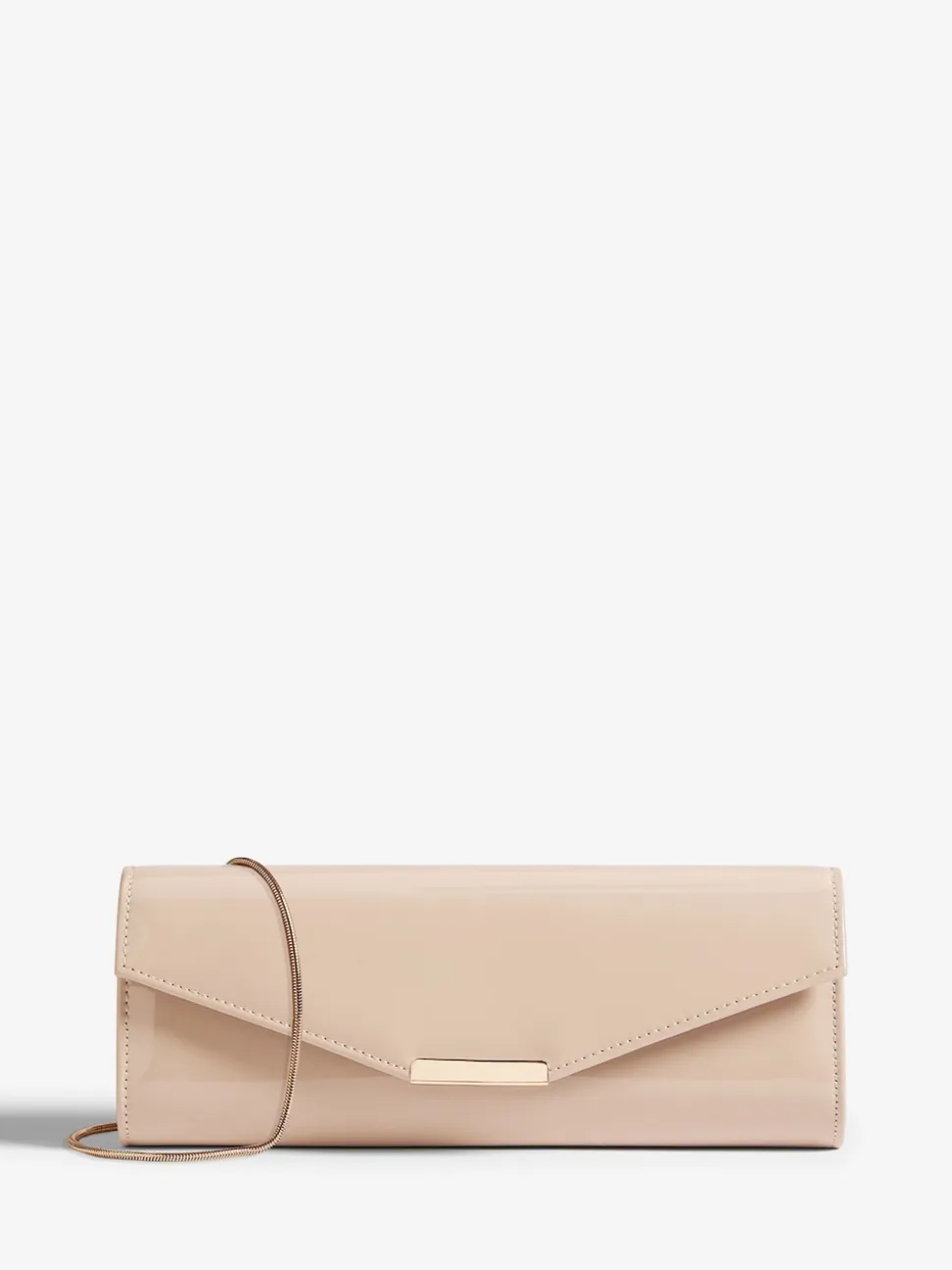 Lipsy Nude Clutch Bag