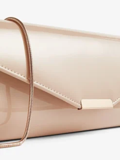 Lipsy Nude Clutch Bag
