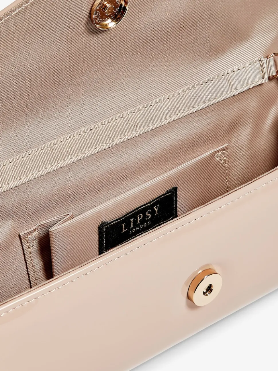 Lipsy Nude Clutch Bag