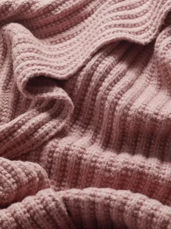 Lipsy Pink Shimmer Ribbed Scarf