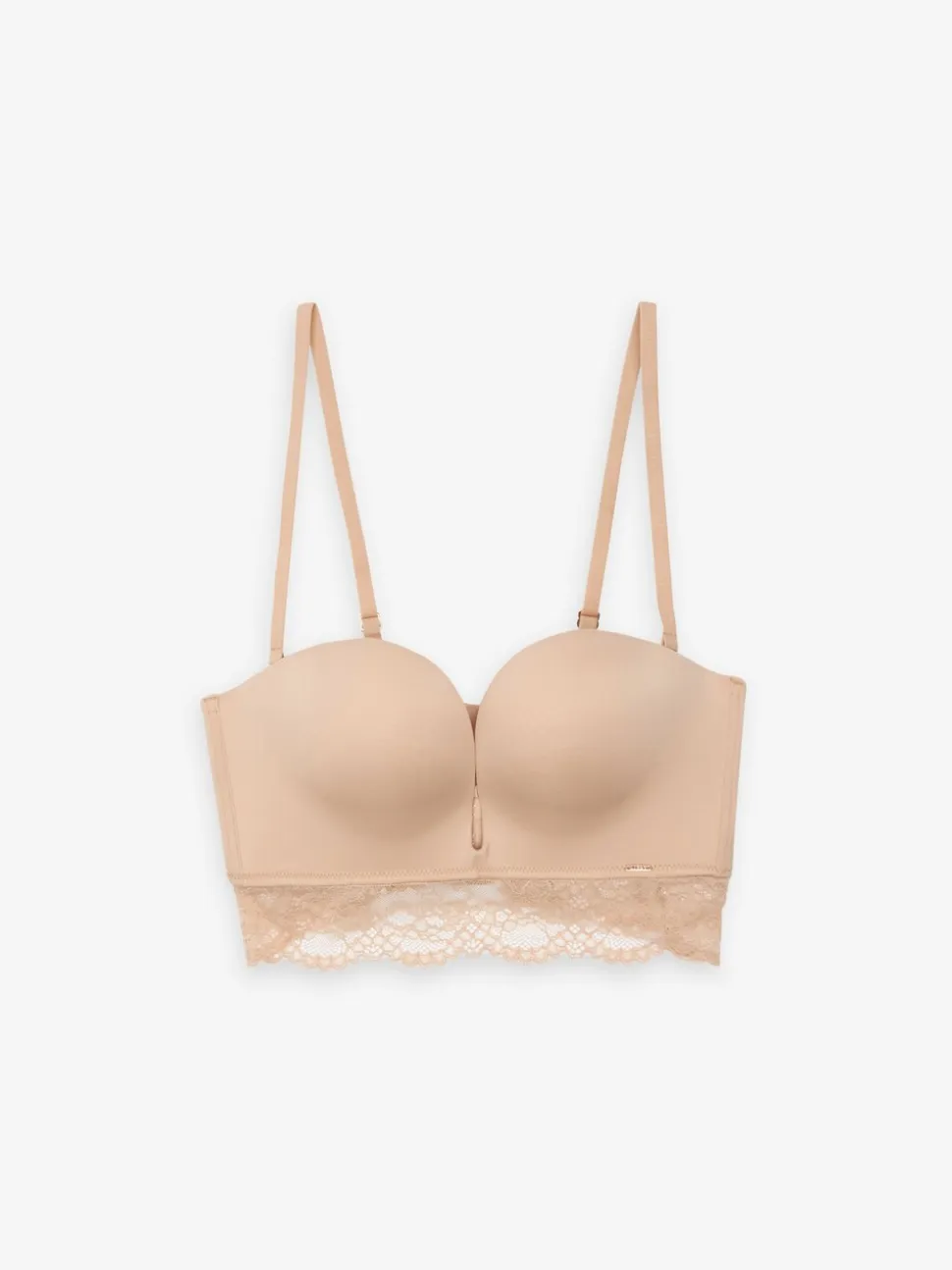 Lipsy Praline Lace Plunge Strapless Bra