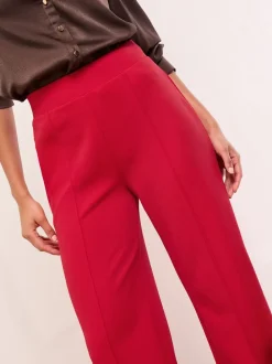 Lipsy Red High Waist Wide Leg Trousers