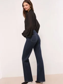 Lipsy Rinse Blue Petite Wide Leg Jeans