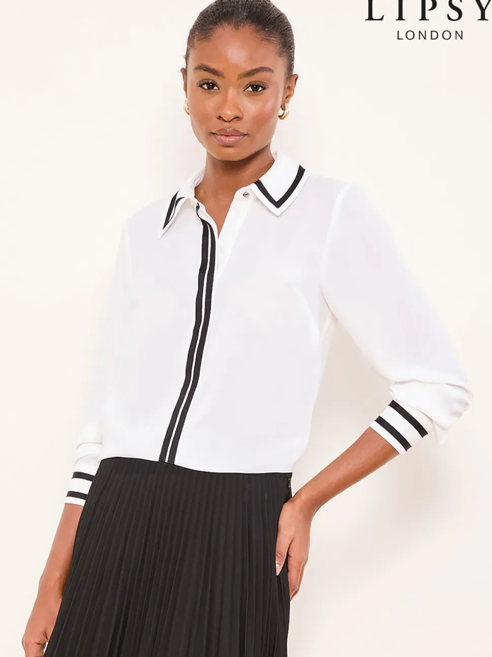 Lipsy White Tipped Shirt