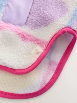 Little Bird by Jools Oliver Multi Heart Colourblock Borg Fleece