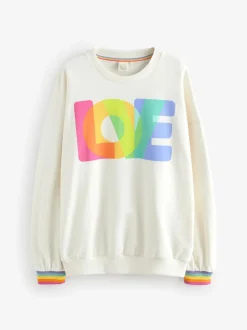 Little Bird by Jools Oliver Multi Oversized Crew Neck Sweatshirt
