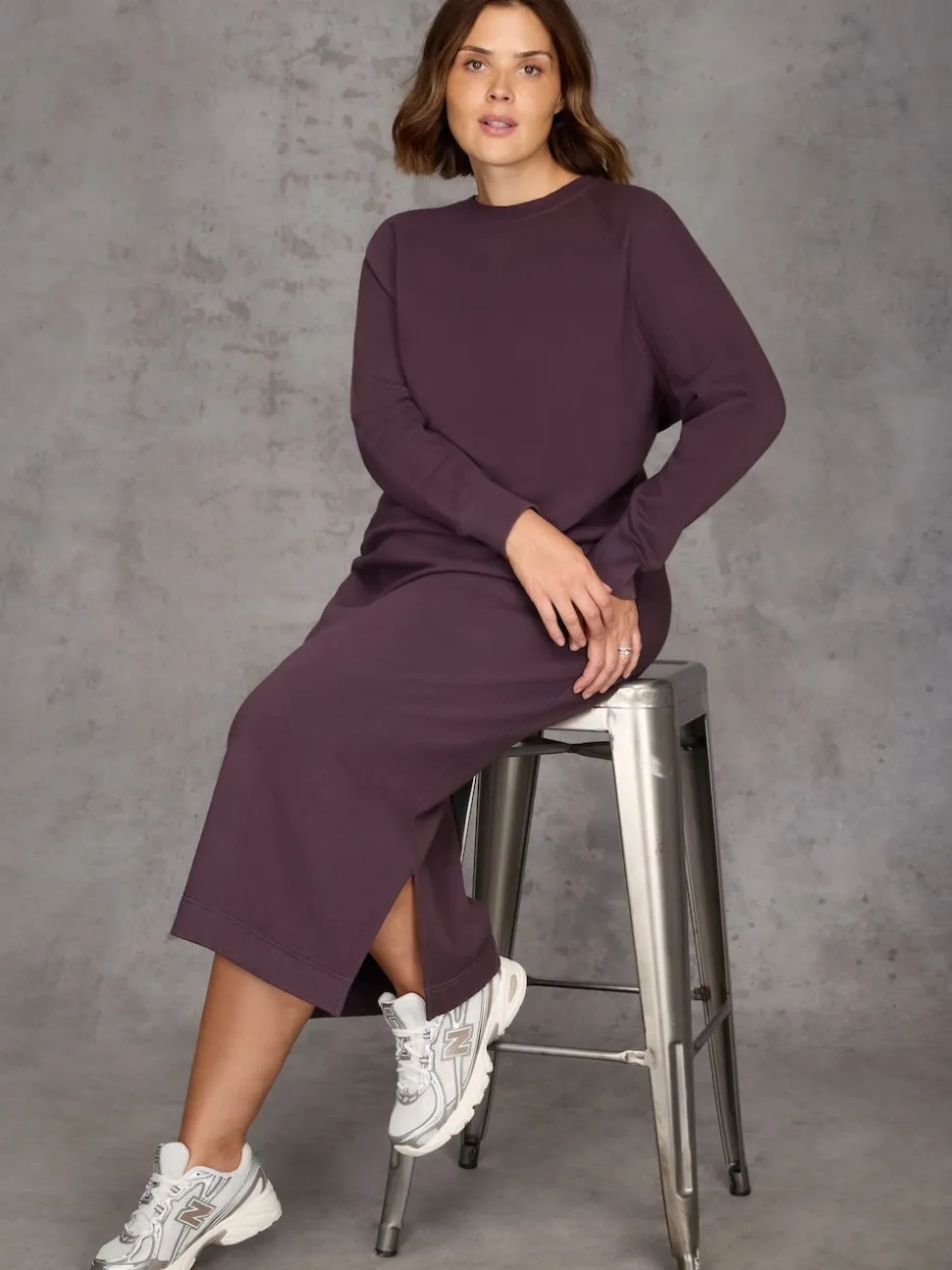 Live Unlimited Purple Sweatshirt dress