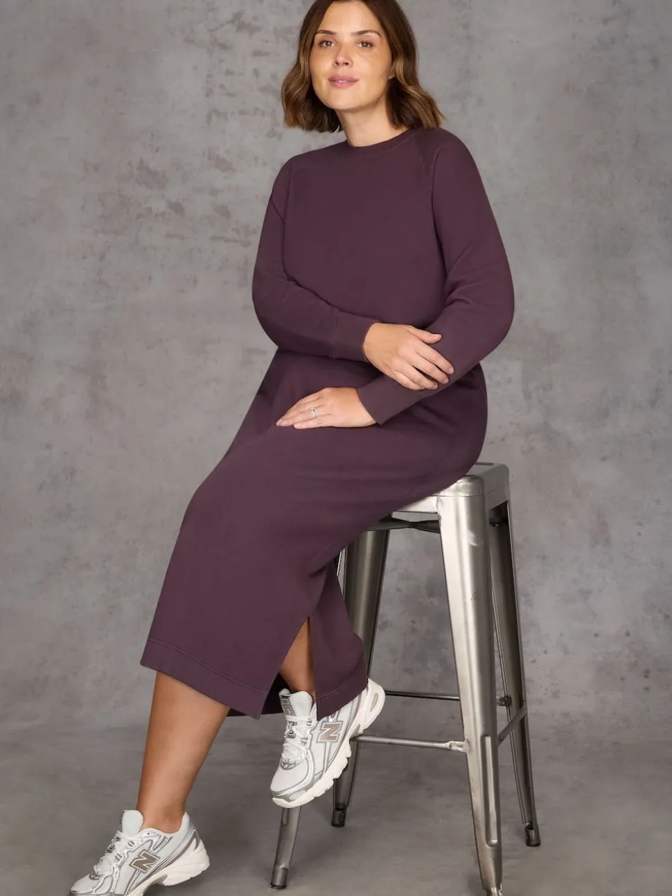 Live Unlimited Purple Sweatshirt dress