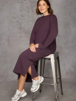 Live Unlimited Purple Sweatshirt dress
