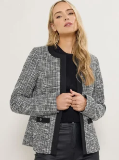 Long Tall Sally Black Boucle Jacket