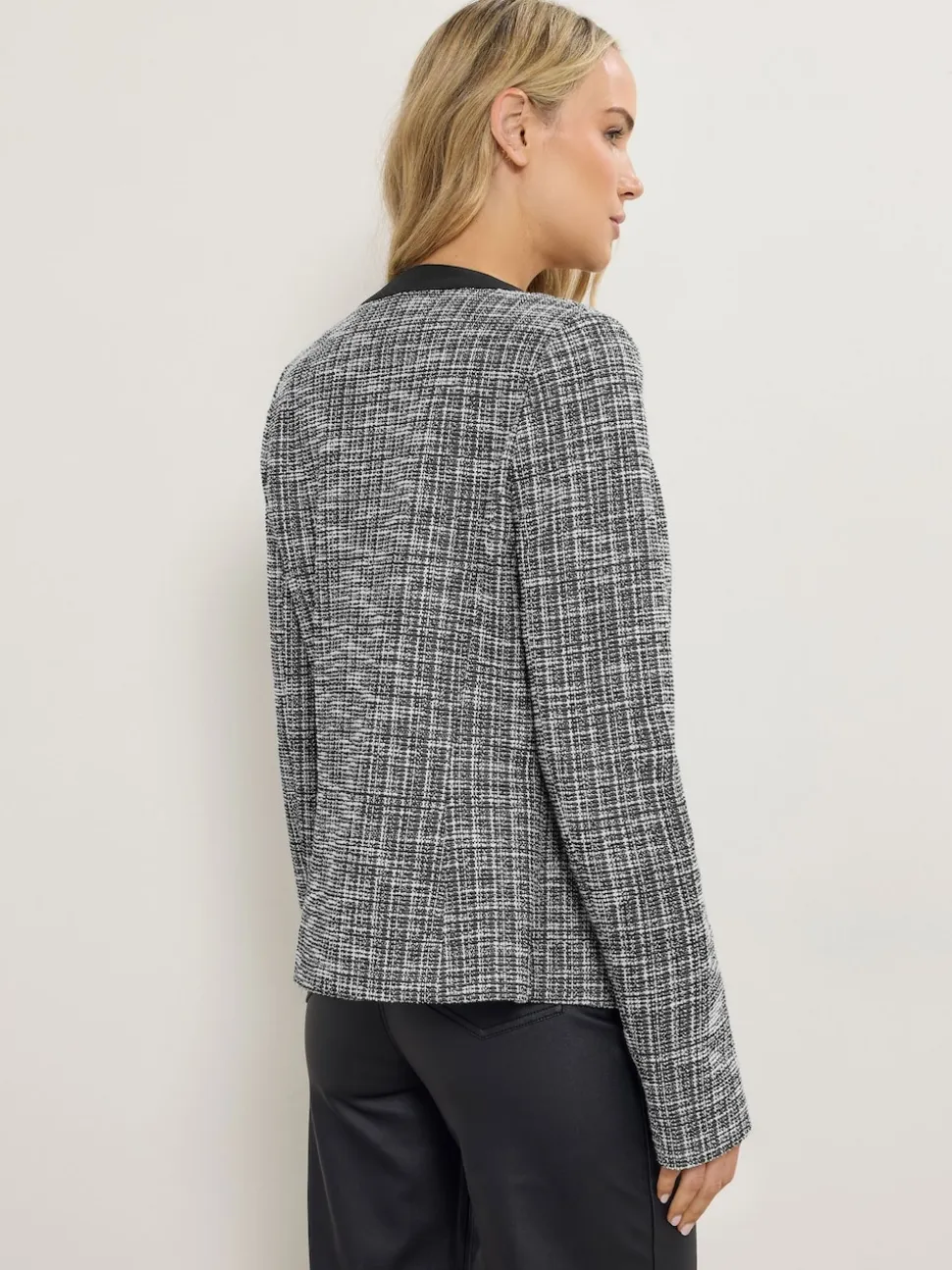 Long Tall Sally Black Boucle Jacket
