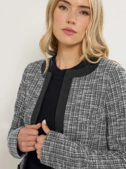 Long Tall Sally Black Boucle Jacket