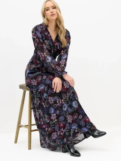 Long Tall Sally Black Chiffon Dress