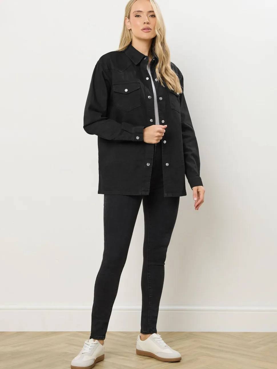 Long Tall Sally Black Denim Shirt