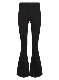 Long Tall Sally Black Denim Flared Jeans