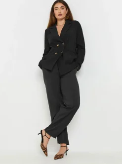 Long Tall Sally Black Double Breasted Jacket
