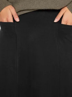 Long Tall Sally Black Maxi Fit And Flare Skirt
