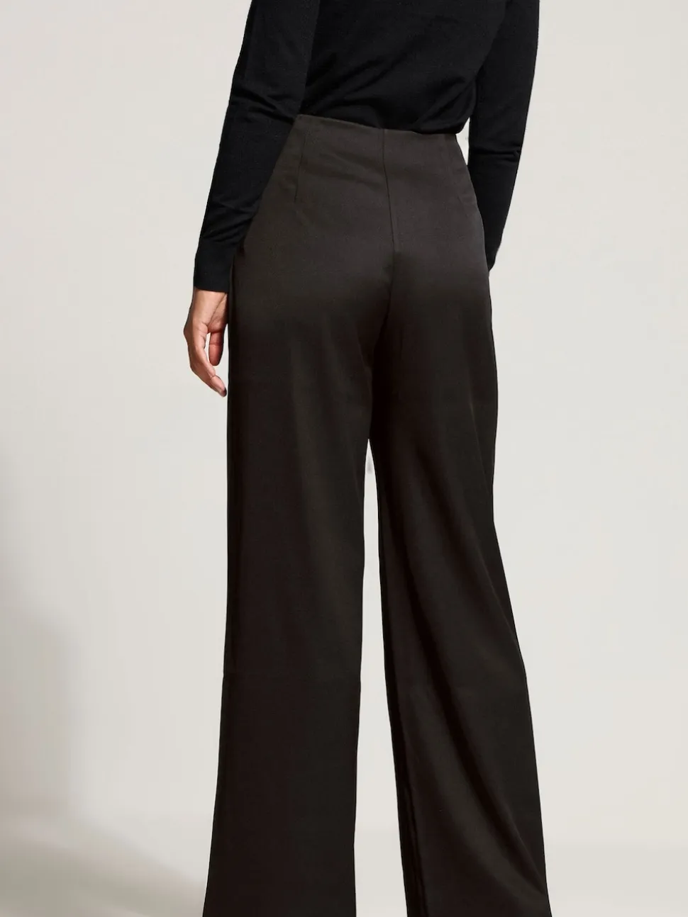 Long Tall Sally Black Military Button Trousers
